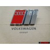 Genuine Audi S8 Front Grill Badge Emblem Chrome Red - 4D0853736A 2ZZ