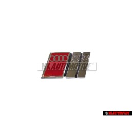 Genuine Audi S8 Front Grill Badge Emblem Chrome Red - 4D0853736A 2ZZ
