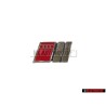 Genuine Audi S8 Front Grill Badge Emblem Chrome Red - 4D0853736A 2ZZ