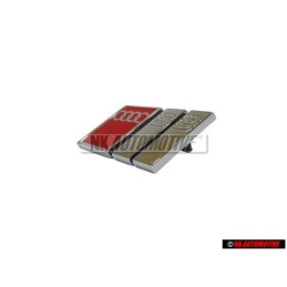Genuine Audi S8 Front Grill Badge Emblem Chrome Red - 4D0853736A 2ZZ