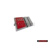 Genuine Audi S8 Front Grill Badge Emblem Chrome Red - 4D0853736A 2ZZ