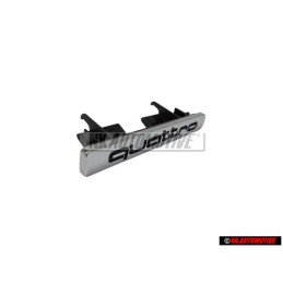 Genuine Audi QUATTRO Front Grill Badge Emblem Chrome - 4D0853736E 2ZZ