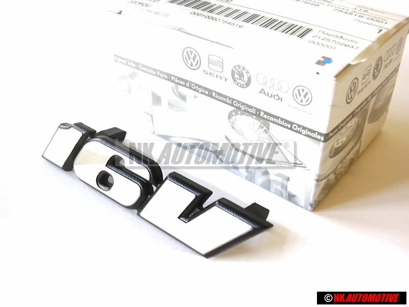 Genuine VW 16V Front Grill Badge Emblem Silver - 535853679C GX2 Genuine VW 16V Front Grill Badge Emblem Silver - 535853679C GX2