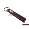 Genuine VW GTI Honeycomb Red KeyTag Keychain Keyring Keyfob - 1KM087013A 6J1