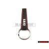 Genuine VW GTI Honeycomb Red KeyTag Keychain Keyring Keyfob - 1KM087013A 6J1
