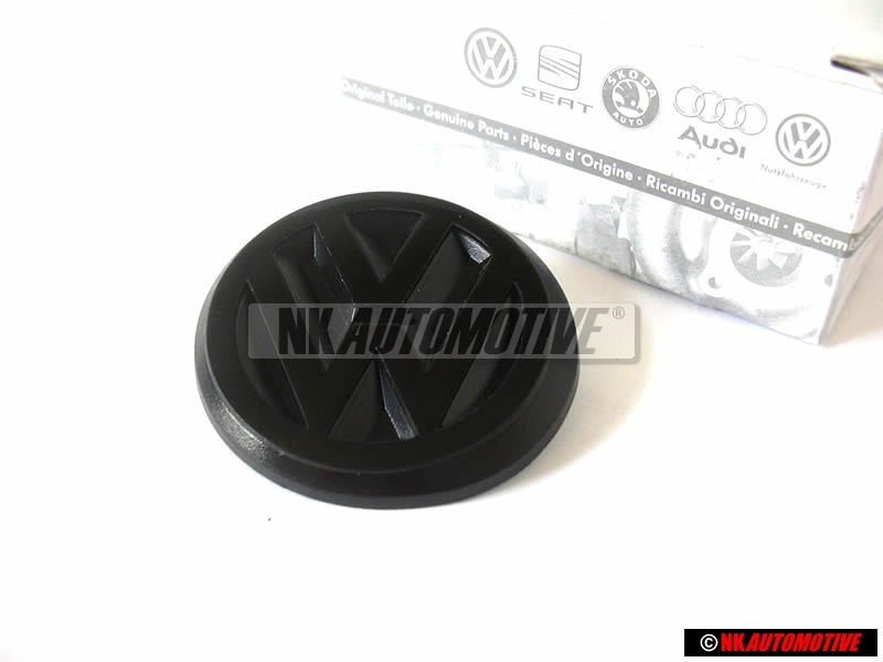 Genuine VW Rear Boot Boot Badge Emblem Black 50mm - 191853601B MY8