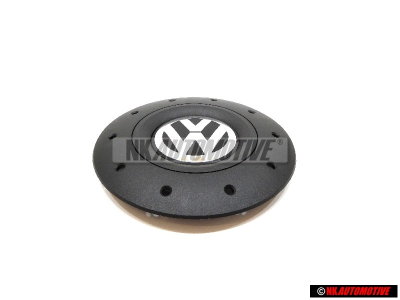Genuine VW Hub Cap Satin Black High Chrome - 7H0601151B RVB