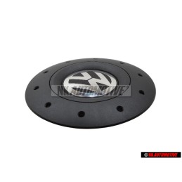 Genuine VW Hub Cap Satin Black High Chrome - 7H0601151B RVB