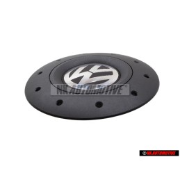 Genuine VW Hub Cap Satin Black High Chrome - 7H0601151B RVB