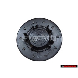 Genuine VW Hub Cap Satin Black High Chrome - 7H0601151B RVB