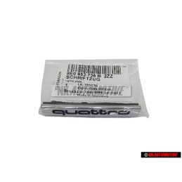 Genuine Audi QUATTRO Front Grill Badge Emblem Chrome - 8E0853736B 2ZZ