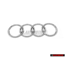 Genuine Audi Rings Rear Boot Badge Emblem Chrome - 8E9853742 2ZZ