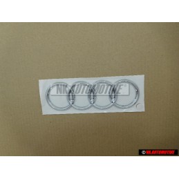 Genuine Audi Rings Rear Boot Badge Emblem Chrome - 8E9853742 2ZZ