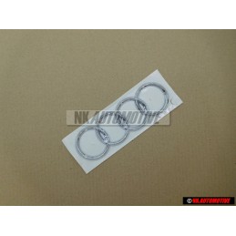 Genuine Audi Rings Rear Boot Badge Emblem Chrome - 8E9853742 2ZZ
