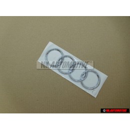 Genuine Audi Rings Rear Boot Badge Emblem Chrome - 8E9853742 2ZZ