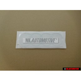 Genuine Audi Rings Rear Boot Badge Emblem Chrome - 8E9853742 2ZZ