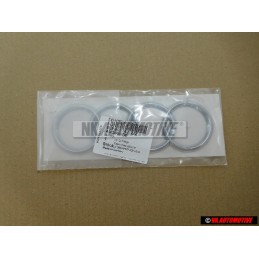 Genuine Audi Rings Rear Boot Badge Emblem Chrome - 8E9853742 2ZZ