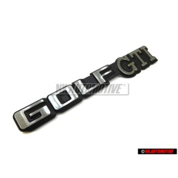 Genuine VW GOLF GTI Rear Badge Emblem Brushed Silver - 191853687C GX2