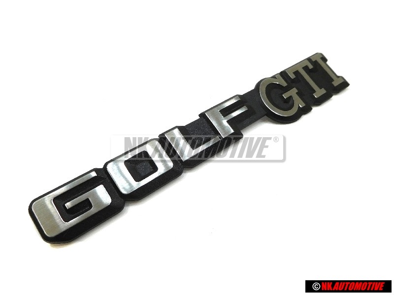 Genuine VW GOLF GTI Rear Badge Emblem Brushed Silver - 191853687C GX2