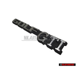 Genuine VW GOLF GTI Rear Badge Emblem Brushed Silver - 191853687C GX2