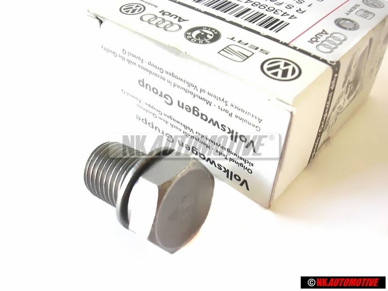 Genuine VW Oil Sump Pan Drain Plug And Washer M14x1.5x22 - N 90813202