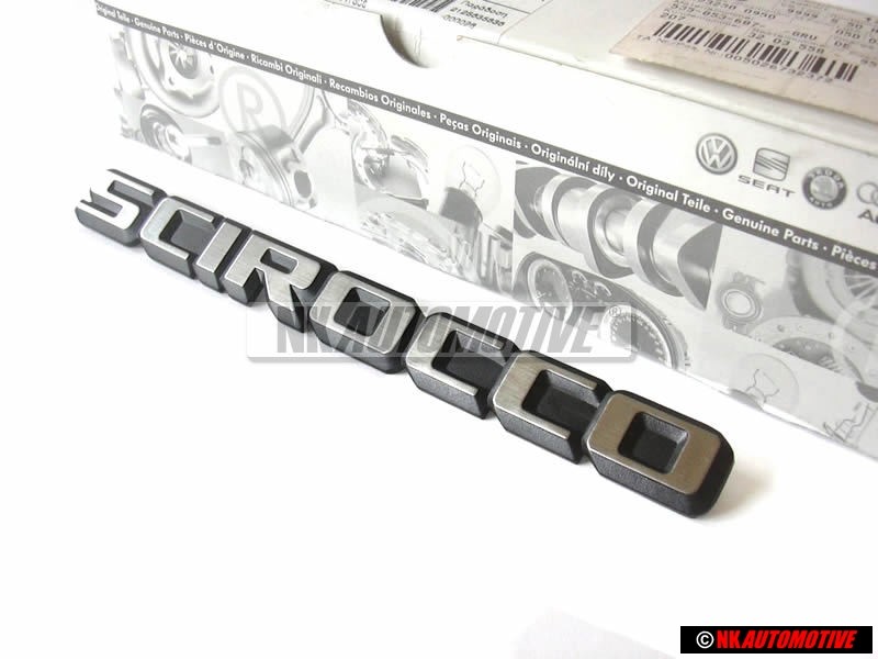 Genuine VW SCIROCCO Rear Boot Badge Chrome - 533853687Q
