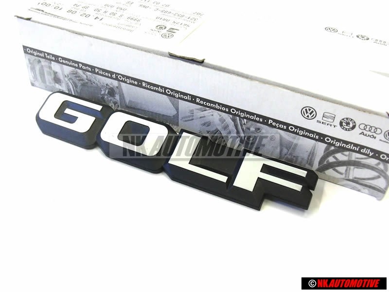 Genuine VW GOLF Rear Badge Emblem White - 191853687F QK6