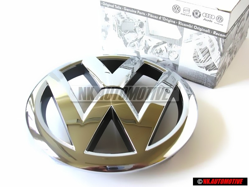 Genuine VW Front Grill Badge Emblem Chrome - 5K0853601F ULM