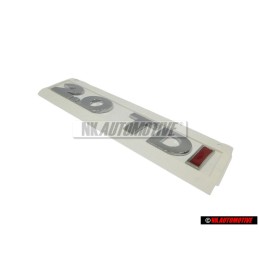 Genuine VW 2.0 TDI Rear Trunk Boot Badge Emblem Chrome Red - 5K0853675R GQF