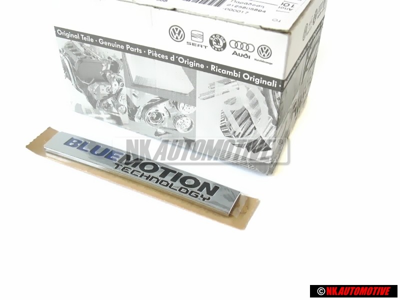 Genuine VW BLUE MOTION TECHNOLOGY Rear Boot Badge Emblem - 5K0853675BCWWS