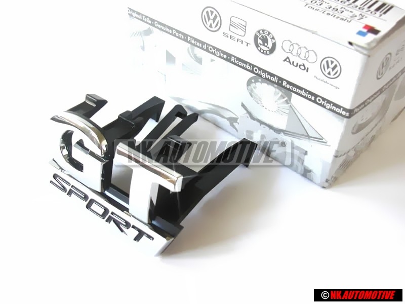 Genuine VW GT SPORT Front Grill Badge Emblem Chrome - 1K6853679C FXC
