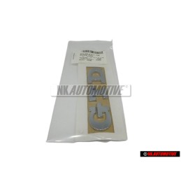 Genuine VW GTD Rear Hatch Trunk Boot Badge Emblem Chrome - 5K0853675T 739