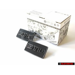 Genuine VW Inscription Gtd Satin Black Chrome Special - 165853688B GX2