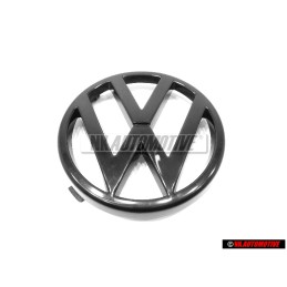Genuine VW Front Grill Badge Emblem Black - 165853601A 01C