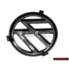Genuine VW Front Grill Badge Emblem Black - 165853601A 01C