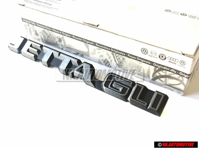 Genuine VW JETTA GLI Rear Boot Badge Emblem Brushed Silver - 165853687D GX2