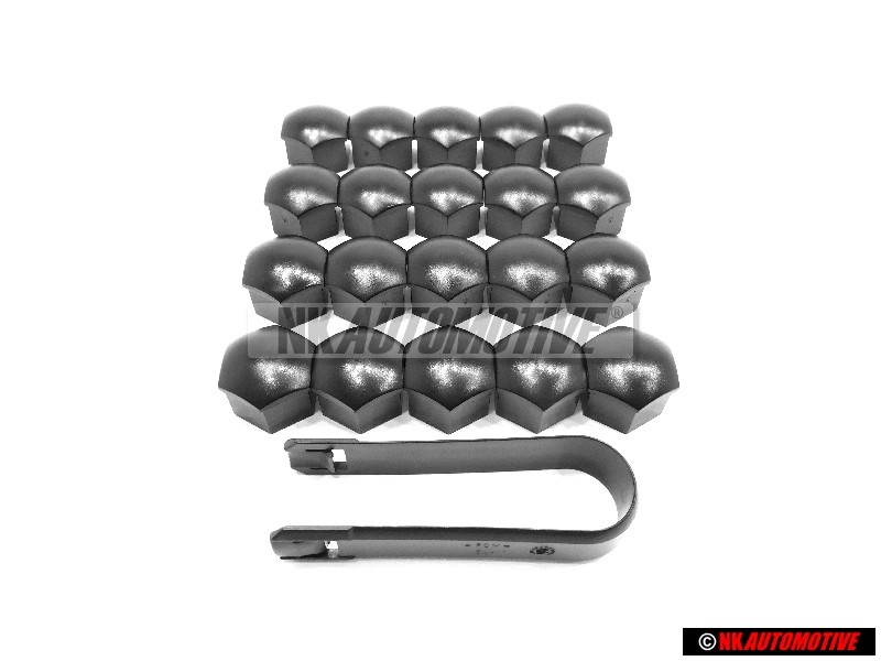 Genuine VW SET 20x Wheel Bolt Covers Caps & Removal Tool - Golf Corrado Scirocco