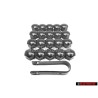 Genuine VW SET 20x Wheel Bolt Covers Caps & Removal Tool - Golf Corrado Scirocco