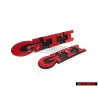 Genuine VW SET GTI Front Grill & Rear Boot Badge Emblem Red - Golf MK3