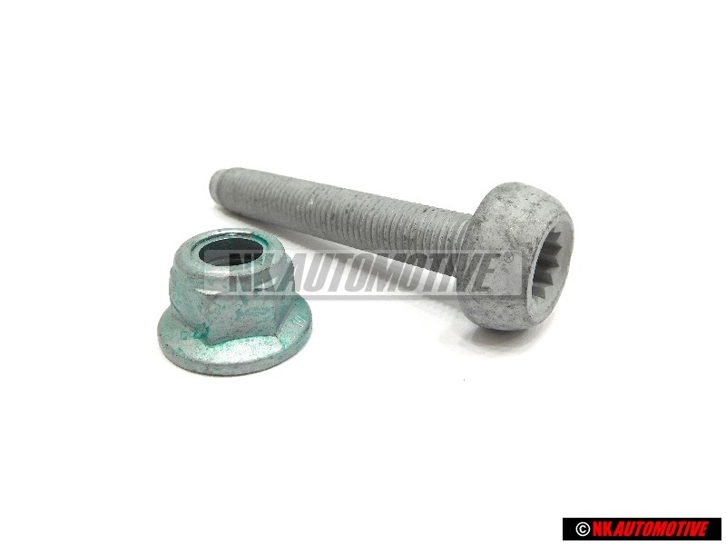 Genuine VW SET Front Suspension Strut Pinch Bolt & Nut - Golf MK5/6/7 Scirocco 3