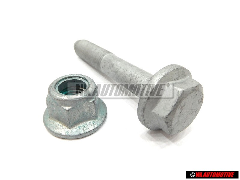 Genuine VW SET Front Suspension Strut Pinch Bolt & Nut - Golf MK4 Beetle Bora