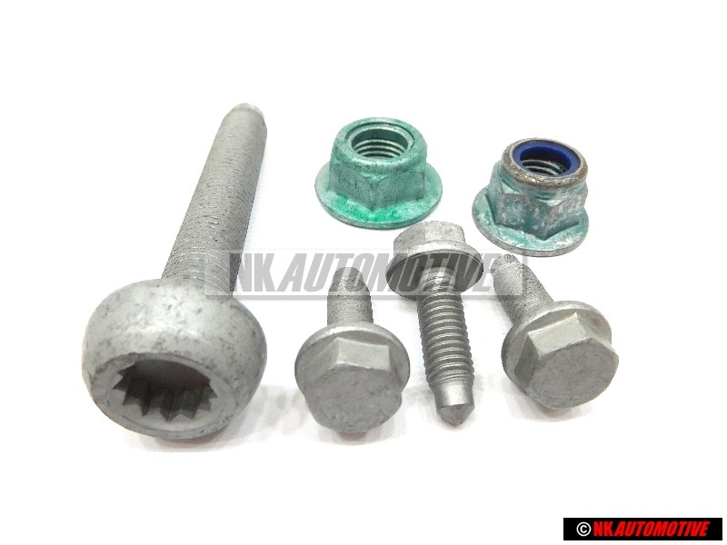 Genuine VW SET Upper Lower Front Suspension Strut Bolts & Nuts - Golf MK5/6/7
