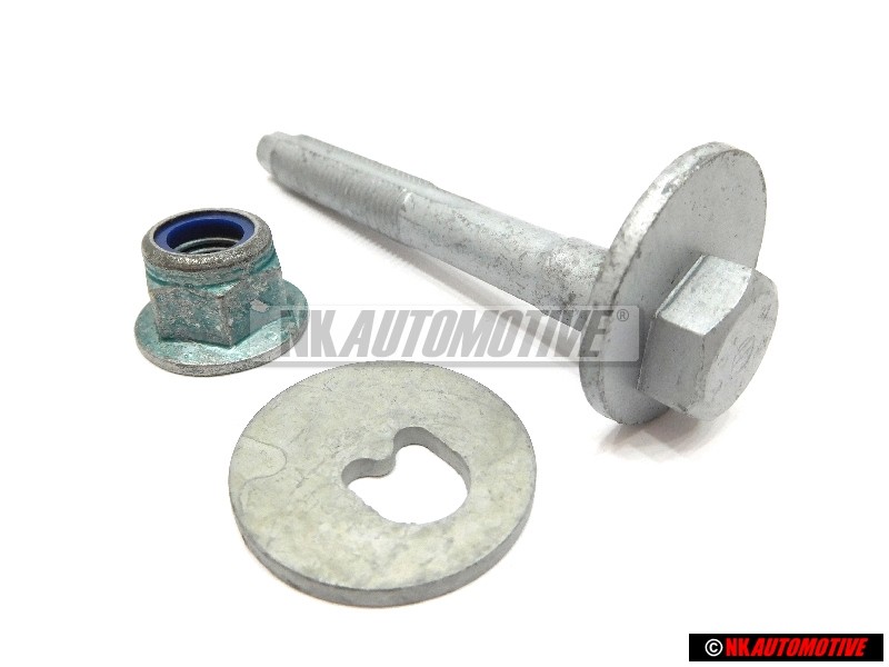 Genuine VW SET Upper Rear Suspension Eccentric Bolt Nut - Golf Jetta MK5/6