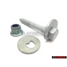 Genuine VW SET Upper Rear Suspension Eccentric Bolt Nut - Golf Jetta MK5/6