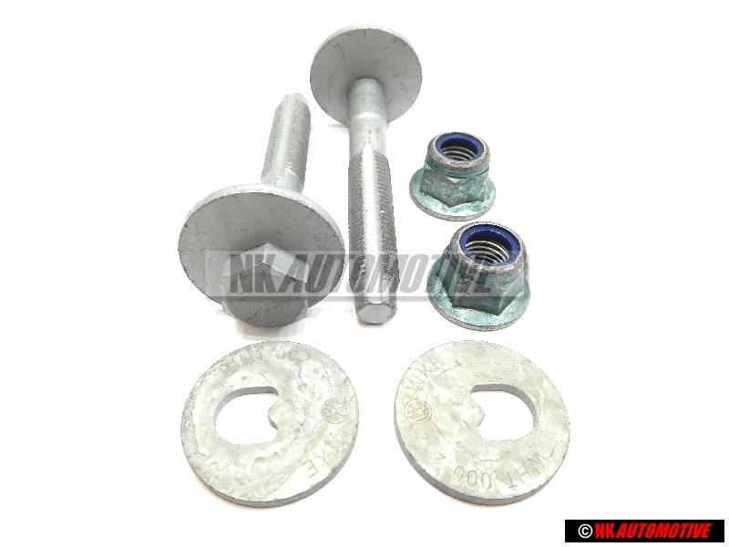 Genuine VW SET Rear eccentric suspension Bolts Nuts - Golf Jetta MK5/6 Scirocco