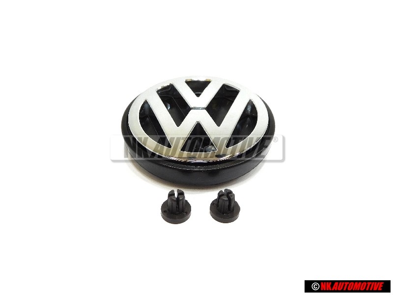 Genuine VW SET Rear Hatch Boot Trunk Badge Emblem w/ fitting Grommets - Golf MK2