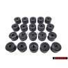 Genuine VW SET Wheel Nut Bolt Plastic Cover Caps w Locking Caps - Golf MK5/6/7