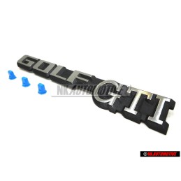 Genuine VW SET Golf GTI Boot Badge with 3 Fixing Clips - Golf MK2 Clipper