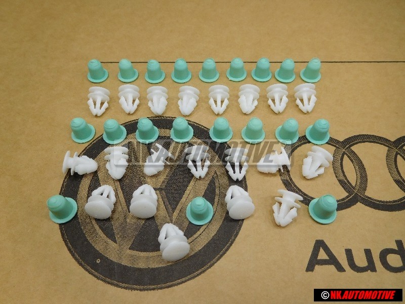 Genuine VW Repair KIT for Door Moldings Grommets Clips - Golf MK2/Jetta MK2
