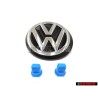 Genuine VW SET Boot Badge Emblem with Fixing Clips - Golf Cabriolet MK1 Clipper